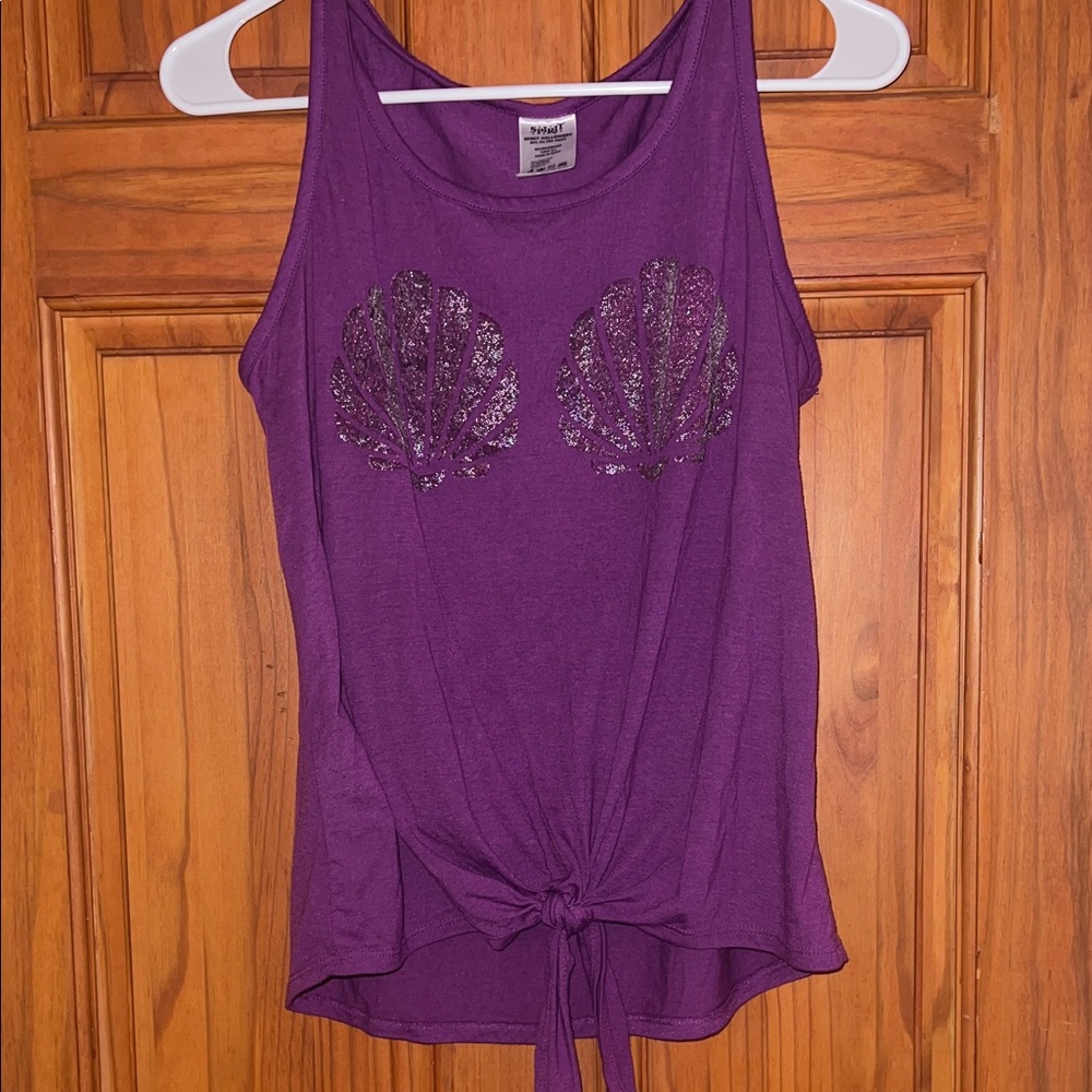Spirit Purple Shell Graphic Tank Top
